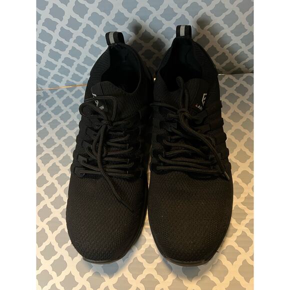 Larnmern Black Steel Toe Work Safety Lightweight Sneakers Size 9.5 Pre-Loved - Picture 3 of 8